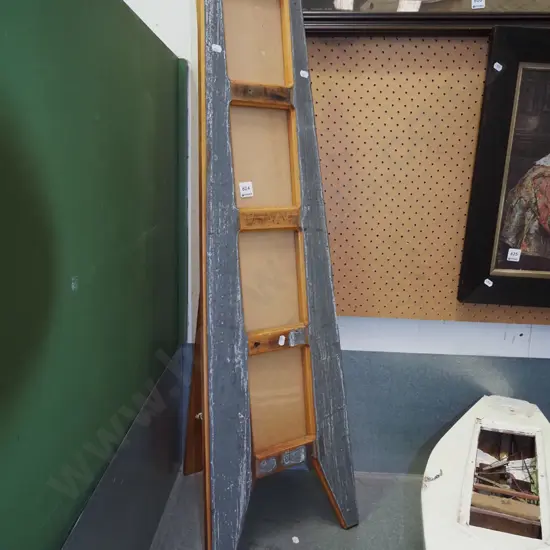 homemade easel style 4-window picture frame