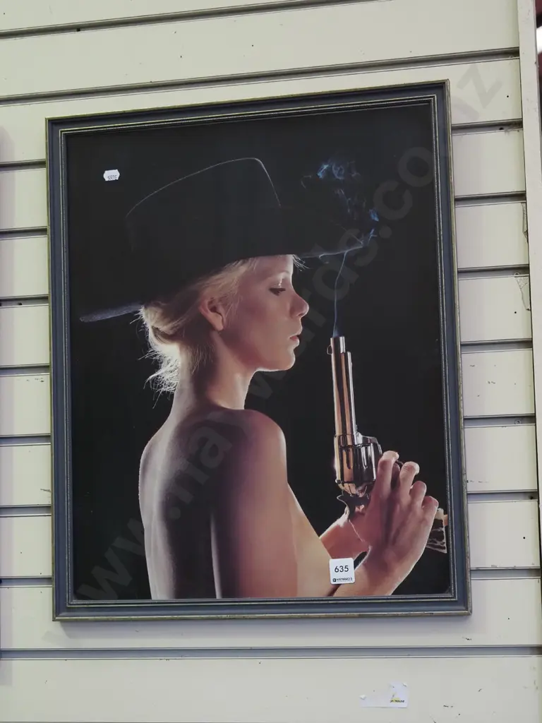 framed print - cow girl Image 1++