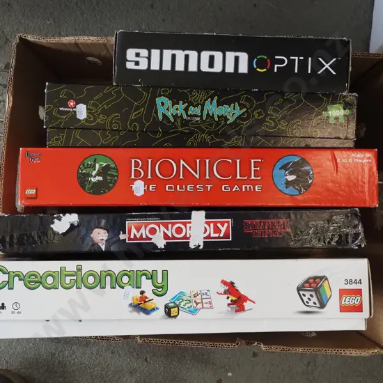 box of puzzles