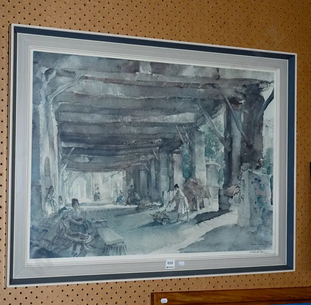 signed framed Russel Flint print Image 1++