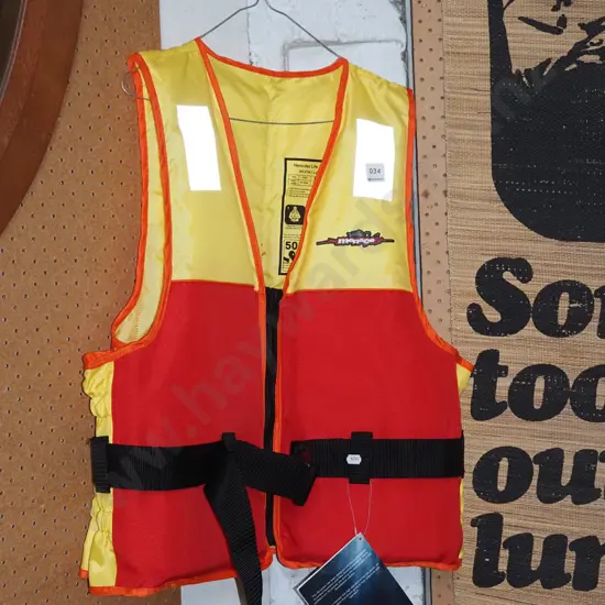 as new Menace large adult life jacket