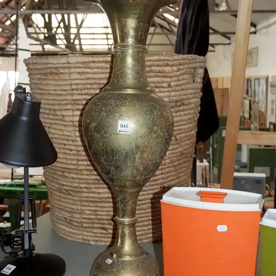large brass vase H620