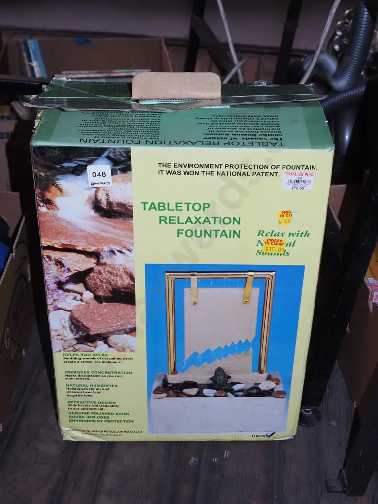 boxed as new table top relaxation fountain Image 1++