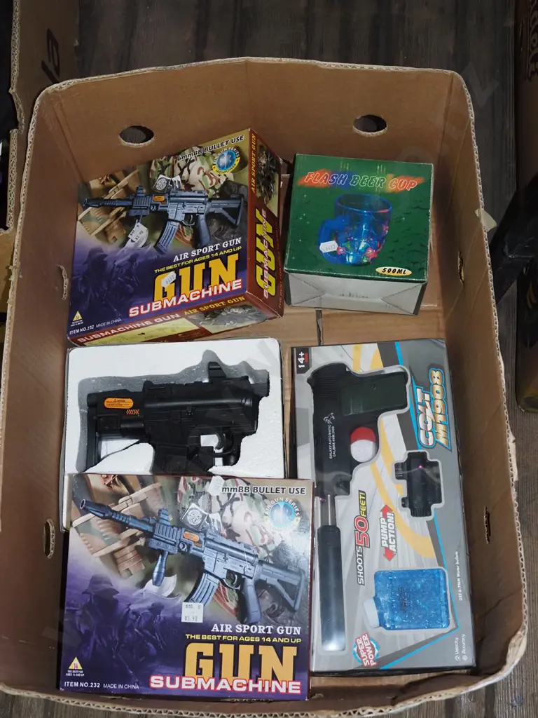 box; as new bb guns, flash beer cup Image 1++
