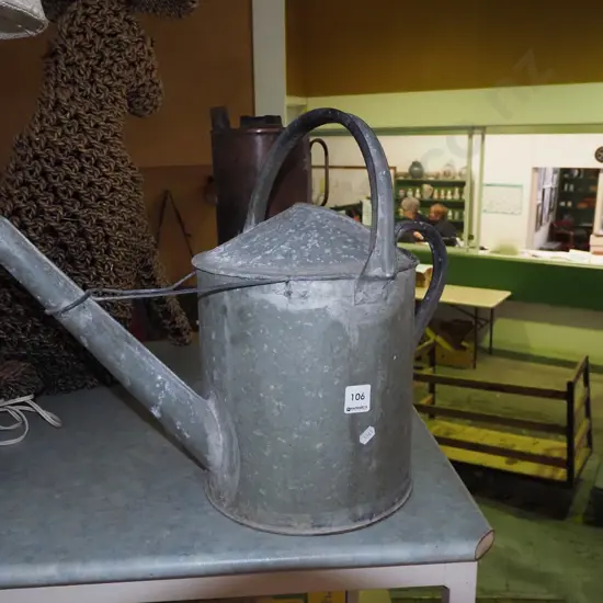 galvanised watering can - no rose