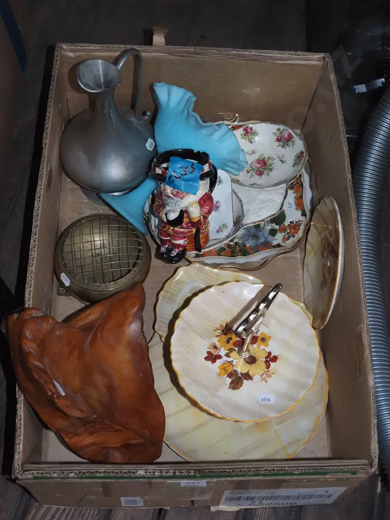 box; rose bowl, wooden bowl, pewter ewer vase etc Image 1++