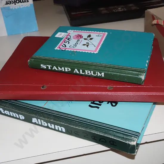 3x stamp albums