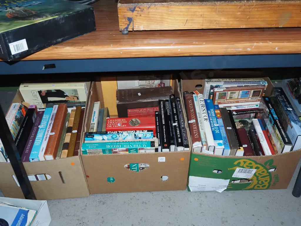3x boxes of books - yellow dots Image 1++