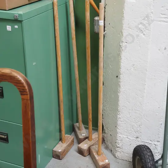 4x croquet mallets