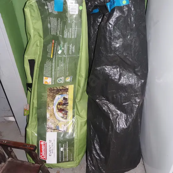 Coleman Event 12 camping shelter - green dots