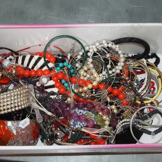 box of costume jewellery