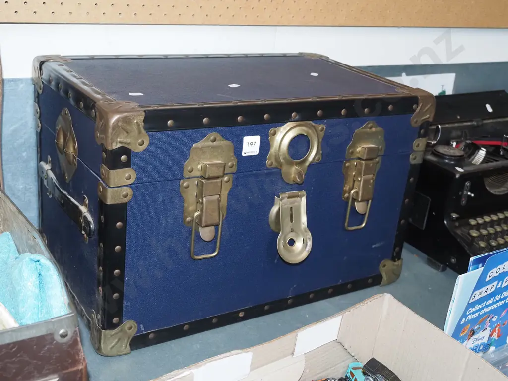 small brass bound chest H330 W520 D320 Image 1++