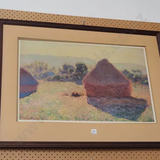 Monet poster print - haystacks - no glass