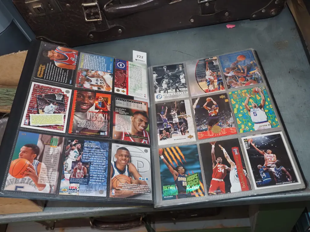 album of basketball collector cards Image 1++