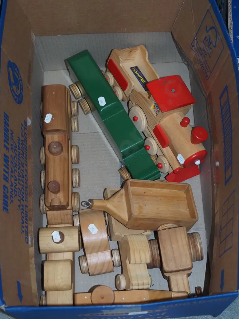 box of wooden toys Image 1++