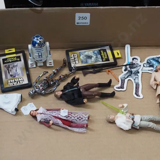 box of Star Wars toys