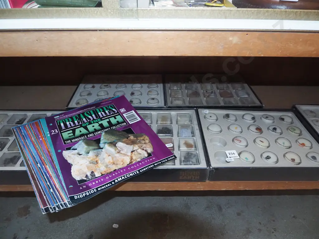 large assortment of Treasures of the Earth minerals and gemstones Image 1++