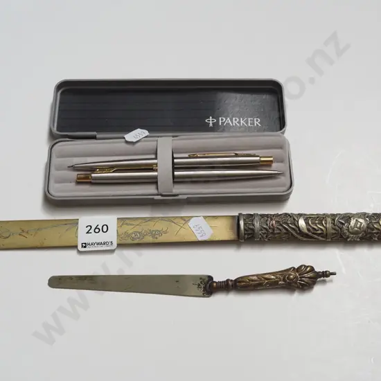 Parker pens and letter openers