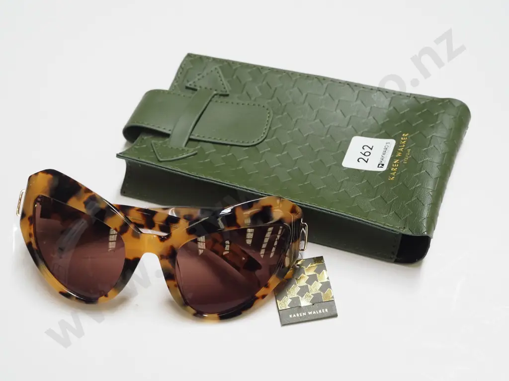 Karen Walker sunglasses and case Image 1++