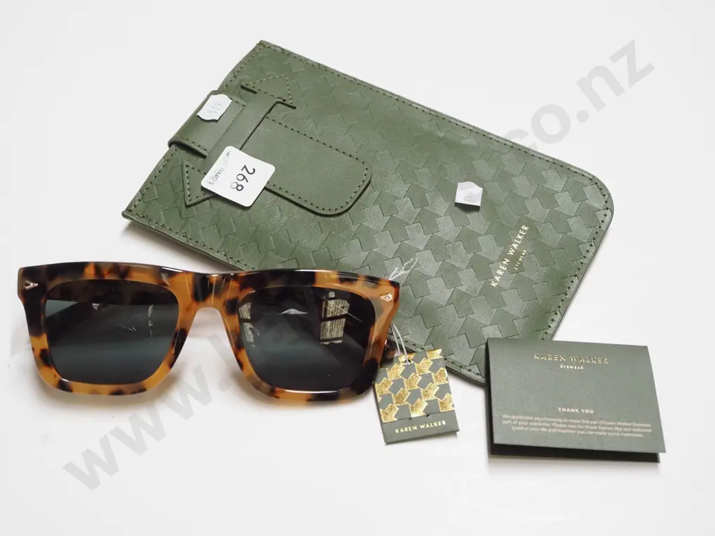 Karen Walker sunglasses and case Image 1++