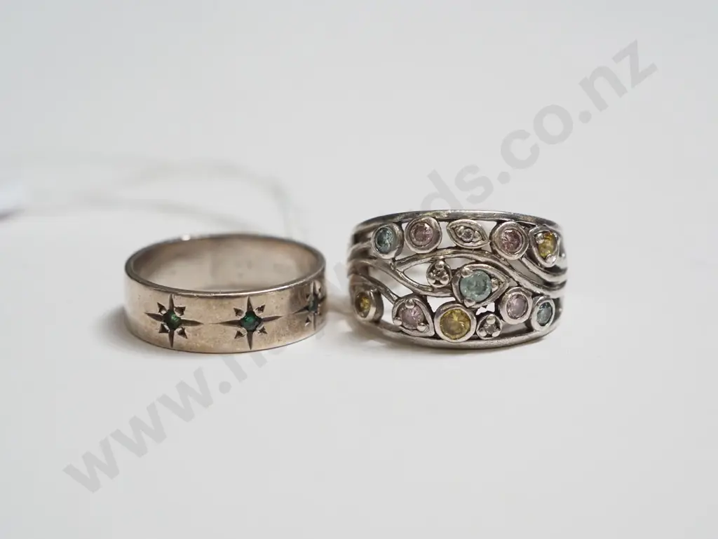 2x sterling silver rings Image 1++