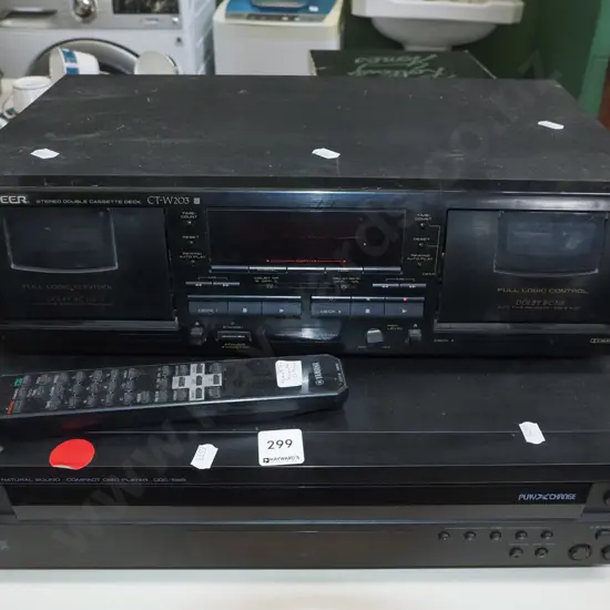 Pioneer twin tape cassette, Yamaha CD player