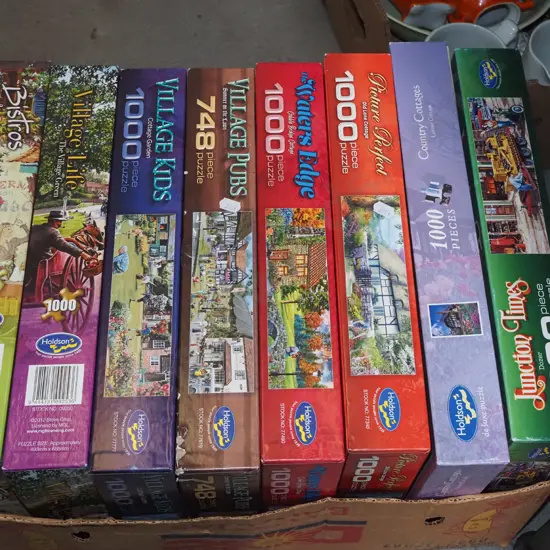 box of puzzles