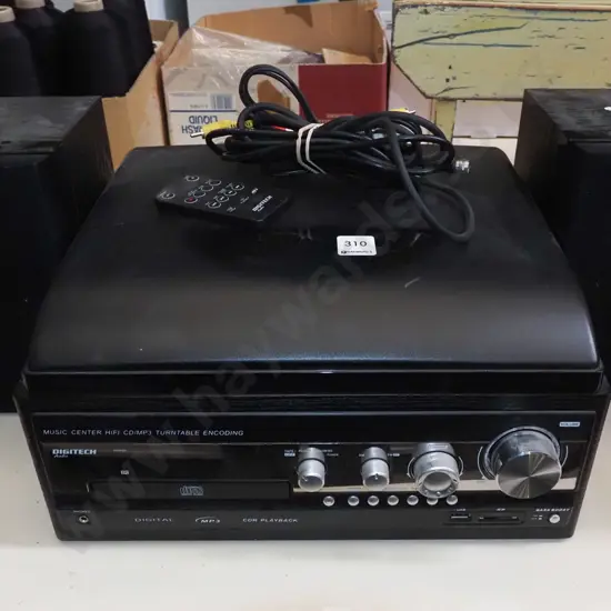 Digitec turntable, CD playing, radio