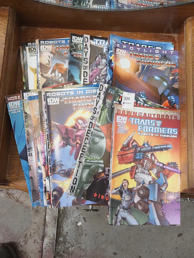 stack of Transformer comics Image 1++