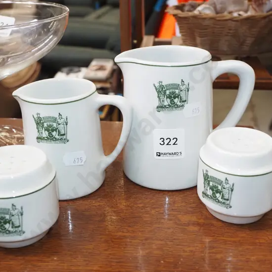 City of Dunedin jugs, salt and pepper