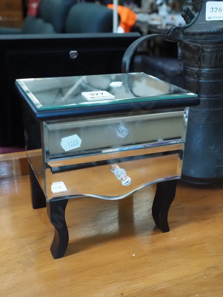 mirror glass jewellery box and costume jewellery Image 1++