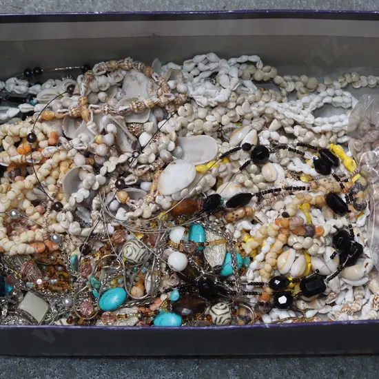 box of costume jewellery