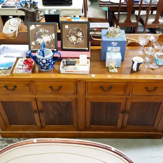 solid wood 4 door, 4 drawer sideboard H800 W1620 D510