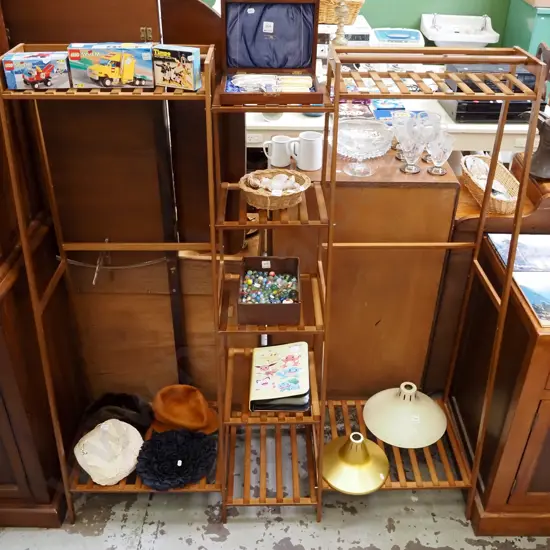 bamboo wardrobe organiser H1400 W1300 D450