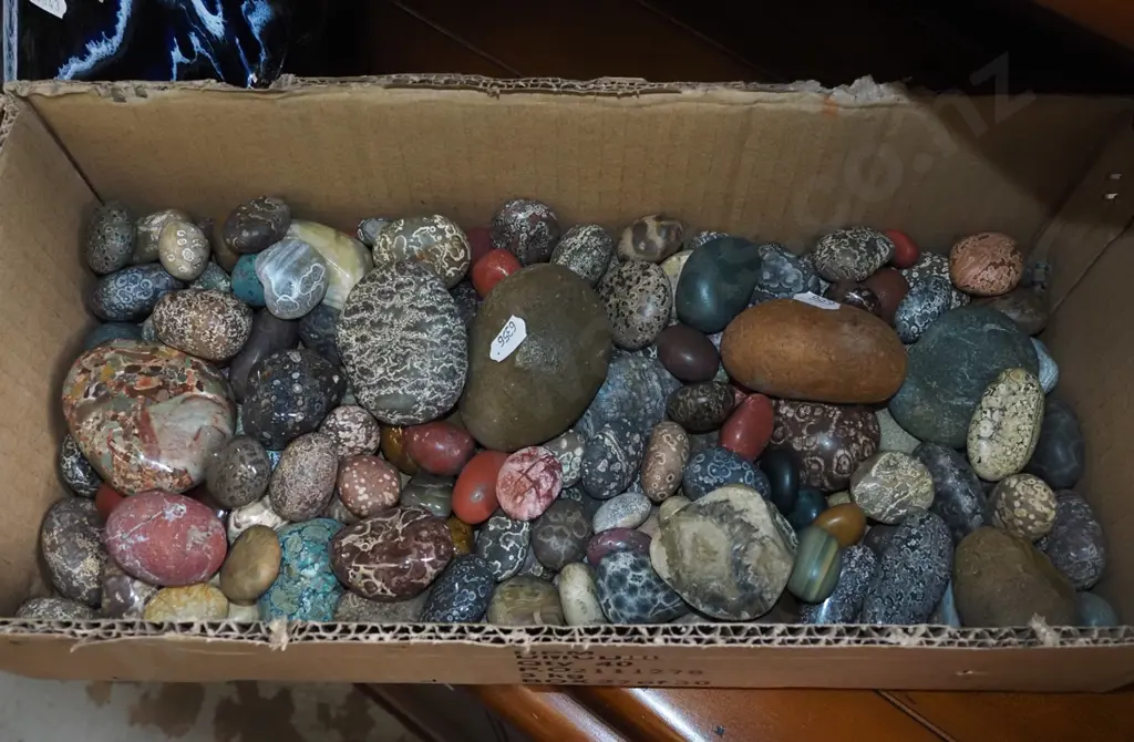 box of polished stones Image 1++