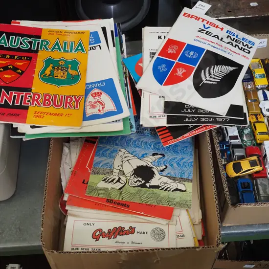 box; various NZ rugby programmes - mainly 1970s