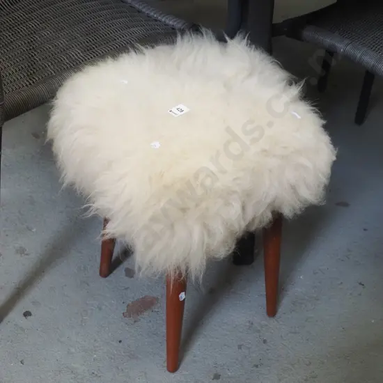 sheepskin top stool
