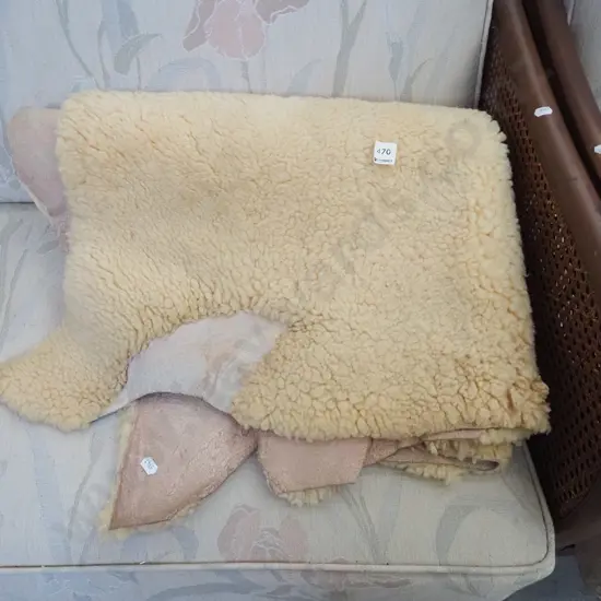 yellow dyed sheepskin