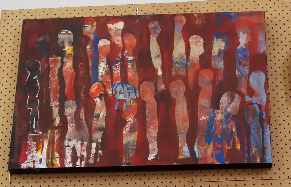 mixed media on canvas - abstract Image 1++