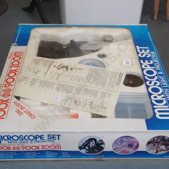 boxed as new microscope set