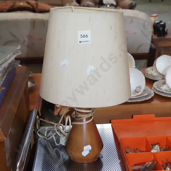 wood based table lamp H350