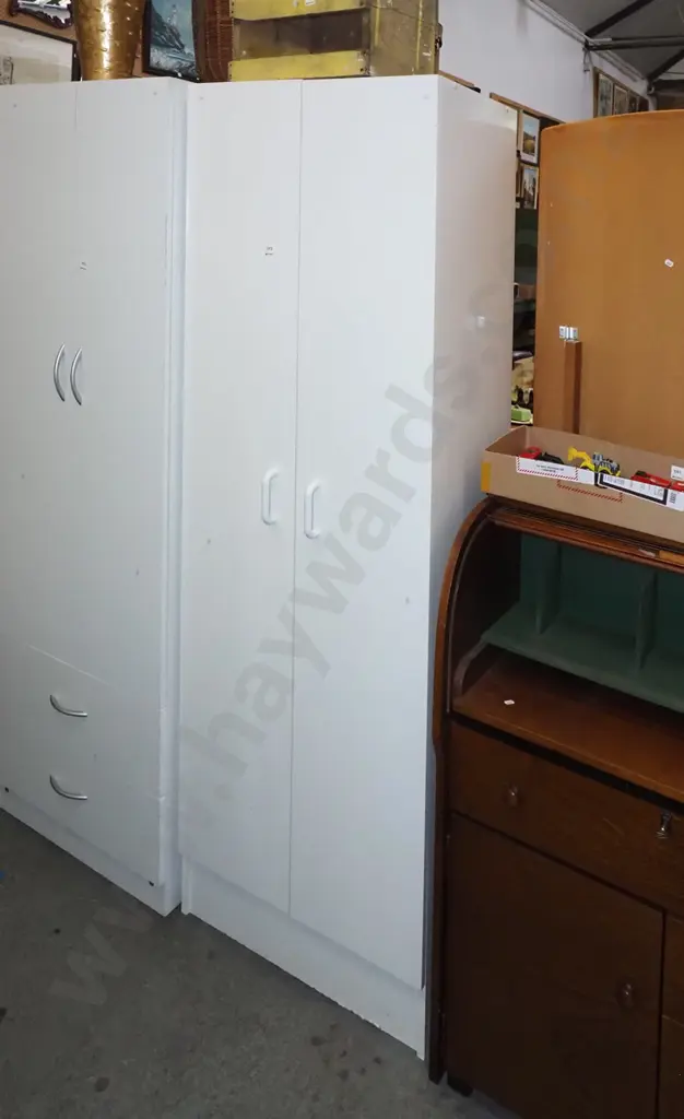 mdf melteca 2 door laundry cupboard H1805 W600 D410 Image 1++