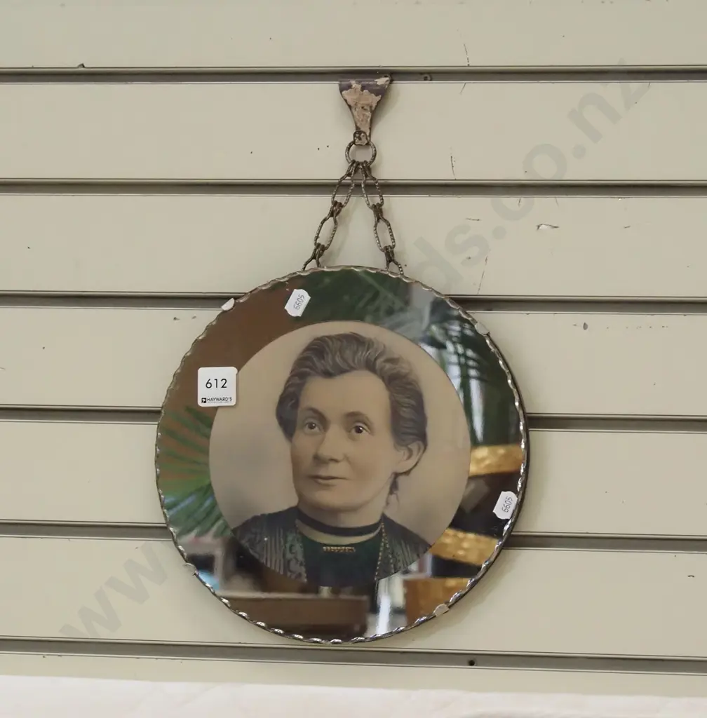 mirror framed hand painted photograph - portrait Image 1++