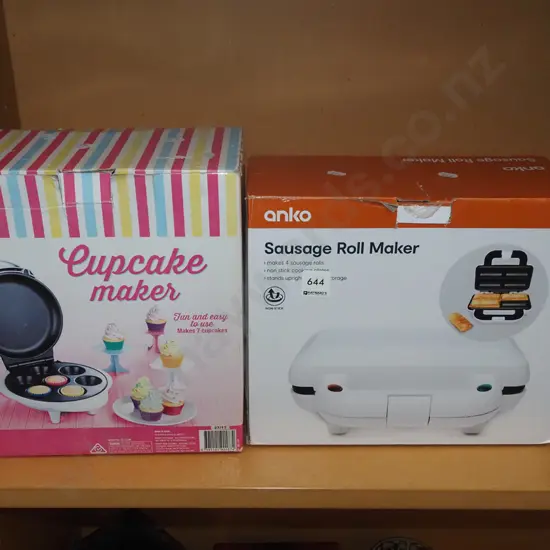 boxed as new sausage roll, boxed cupcake maker