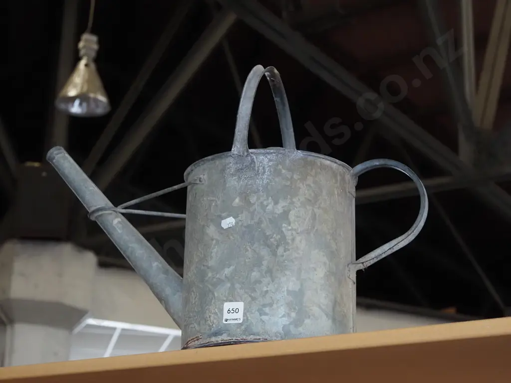 galvanised watering can - no rose, pail Image 1++