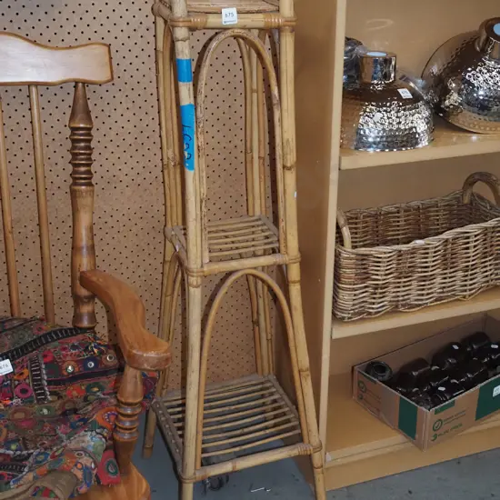 bamboo 3 tier jardiniere stand H1050