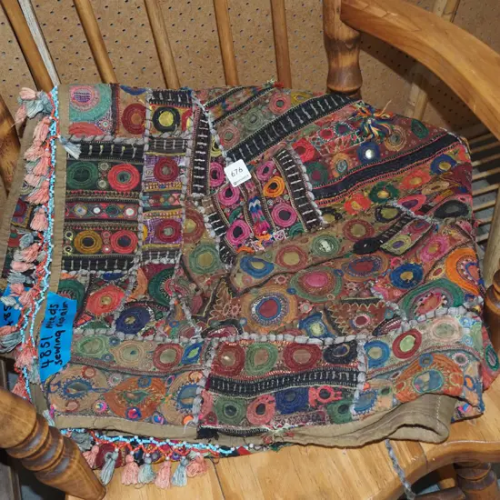 Indian hand worked blanket - needs sewing repairs