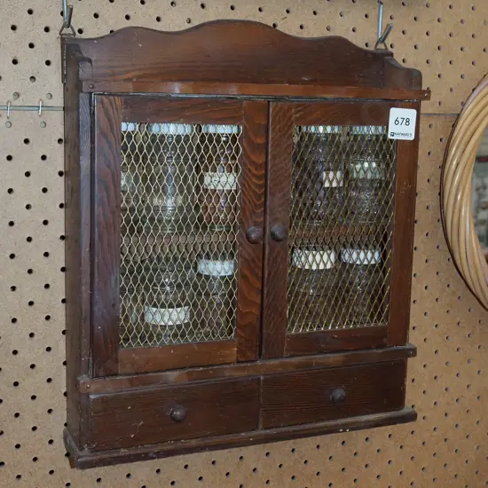 2 door 2 drawer wall mounted spice rack H370