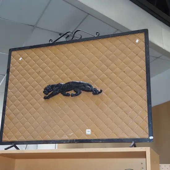 miud century vinyl fronted puma firescreen