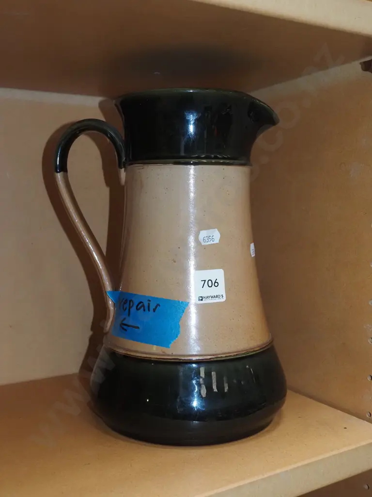 Doulton Lambeth jug - repair to handle H270 Image 1++
